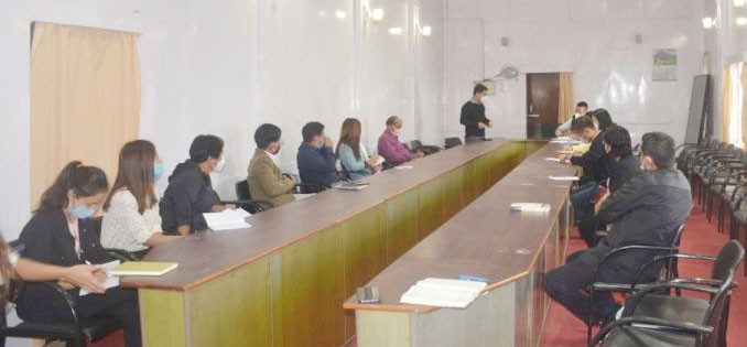 Tuensang District Task Force for COVID-19 meeting conducted at DC Conference Hall Tuensang on July 21. (DIPR Photo) 